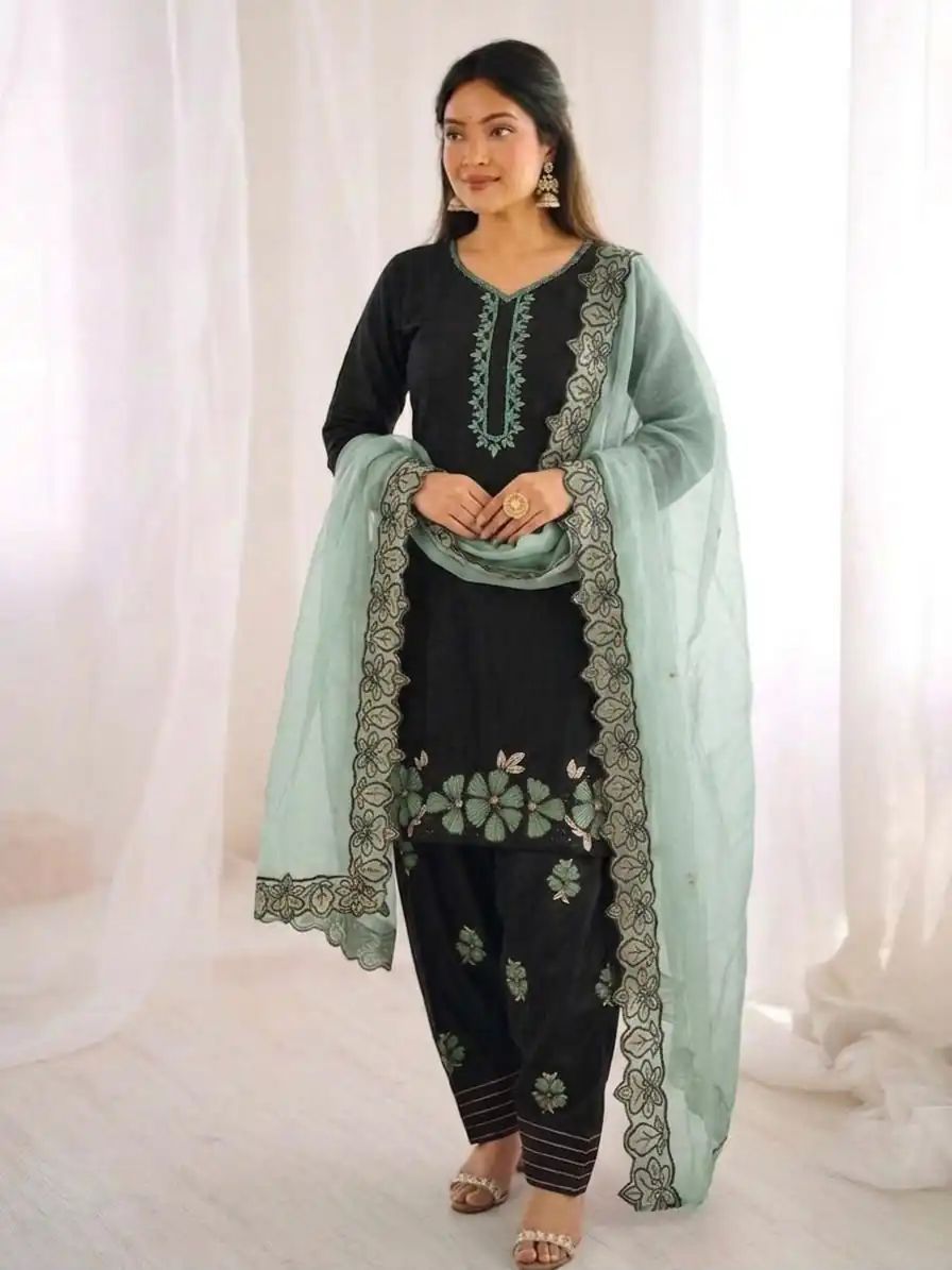 SR 1709 Pista Color Roman Silk Salwar Suit with Embroidery Work. Available at ₹2399 only. Delivery 4-6 Working Days. Shop now. | Jump Suits, Salwar suit, Casual Suits, Creative suits, Designer Suits, Palazzo Suits, Party Wear Suits, Patiala Suits, Straight Suits