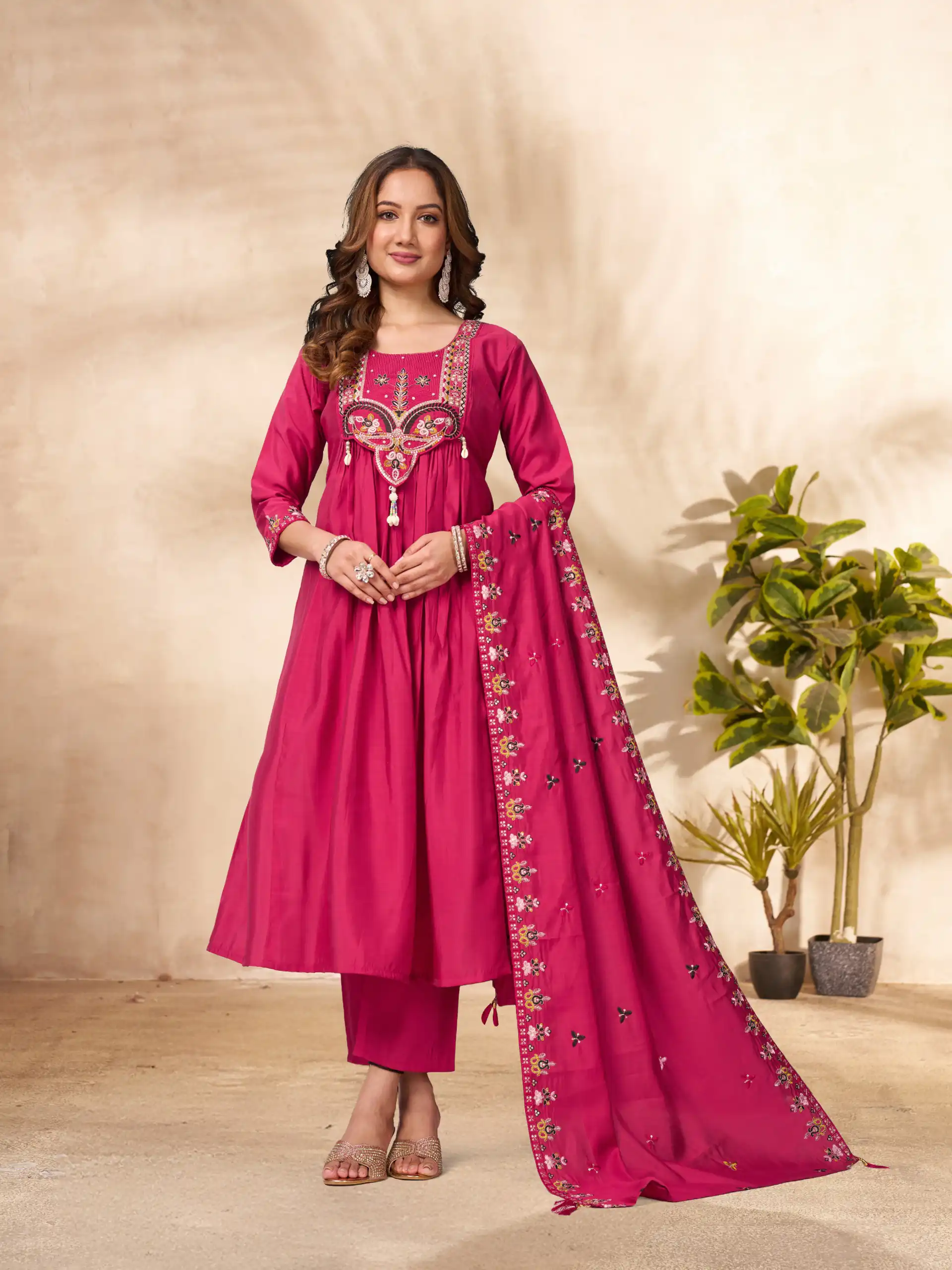 DIVA 136 Pink in Viscose Roman Silk Embroidery Work & Hand Work Salwar Suit . Best Price ₹2099. Delivery 4-6 Working Days. Shop now. | Jump Suits, Salwar suit, Casual Suits, Creative suits, Designer Suits, Palazzo Suits, Party Wear Suits, Patiala Suits, Straight Suits