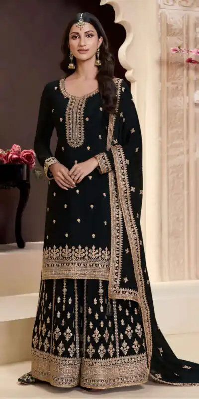 FC 71151 Black Chinon Salwar Suit Perfect for Wedding, Party, Lohri, Eid, Holi – . Affordable Price ₹2549. Delivery 4-6 Working Days. Shop now. | Jump Suits, Salwar suit, Casual Suits, Creative suits, Designer Suits, Palazzo Suits, Party Wear Suits, Patiala Suits, Straight Suits