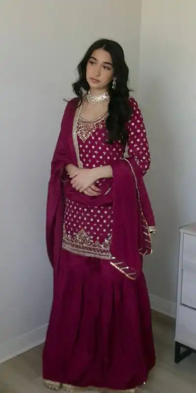 ZD 10003 Red in Color Natural Crepe Embroidery Work Salwar Suit . Affordable Price ₹2099. Delivery 4-6 Working Days. Shop now. | Jump Suits, Salwar suit, Casual Suits, Creative suits, Designer Suits, Palazzo Suits, Party Wear Suits, Patiala Suits, Straight Suits