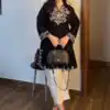 MF 1000 Black Colour Rayon Cotton Kurti with Embroidery Work. Introductory Price ₹1449. Delivery 4-6 Working Days. Shop now. | Kurti, Bollywood Kurti, Creative Kurtis, Designer Kurti, Party Wear Kurti, Selfie Kurti