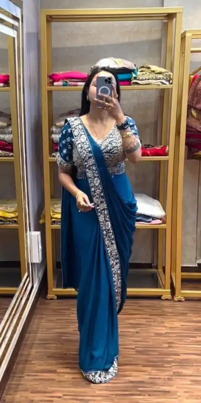 PST 1177 Blue Chinon Saree erfect for Wedding, Party, Baisakhi, Bridal Wear, Onam – . Special Price ₹2099. Delivery 4-6 Working Days. Shop now. | Sarees, Bollywood Sarees, Creative Sarees, Designer Sarees, Embroidered Sarees, Ethnic Saree, Modern Digital sarees, Party Wear Sarees