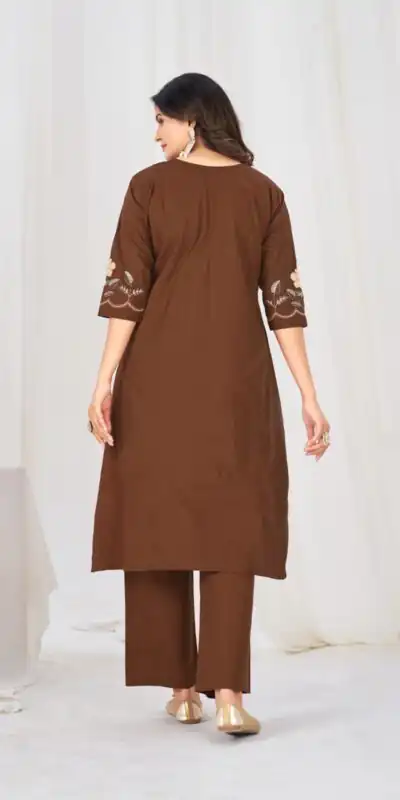 DIVA 159 Brown with Embroidery Work & Cut Work Brown Pure Cotton Salwar Suit . Exclusive Offer ₹2499. Delivery 4-6 Working Days. Shop now. | Jump Suits, Salwar suit, Casual Suits, Creative suits, Designer Suits, Palazzo Suits, Party Wear Suits, Patiala Suits, Straight Suits