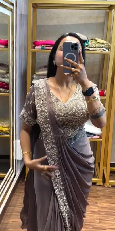 PST 1177 Dusty Rose Chinon Saree erfect for Wedding, Party, Baisakhi, Bridal Wear, Onam – . Special Price ₹2099. Delivery 4-6 Working Days. Shop now. | Sarees, Bollywood Sarees, Creative Sarees, Designer Sarees, Embroidered Sarees, Ethnic Saree, Modern Digital sarees, Party Wear Sarees