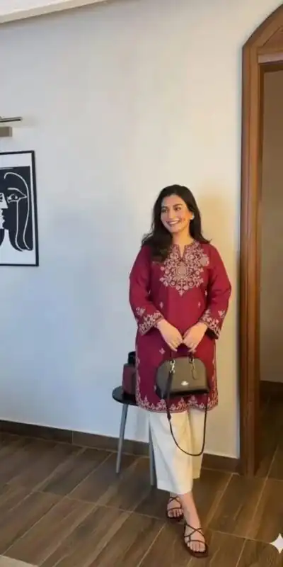 MF 1000 Maroon Colour Rayon Cotton Kurti with Embroidery Work. Introductory Price ₹1449. Delivery 4-6 Working Days. Shop now. | Kurti, Bollywood Kurti, Creative Kurtis, Designer Kurti, Party Wear Kurti, Selfie Kurti