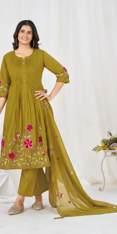 DIVA 159 Mustered with Embroidery Work & Cut Work Brown Pure Cotton Salwar Suit . Exclusive Offer ₹2499. Delivery 4-6 Working Days. Shop now. | Jump Suits, Salwar suit, Casual Suits, Creative suits, Designer Suits, Palazzo Suits, Party Wear Suits, Patiala Suits, Straight Suits