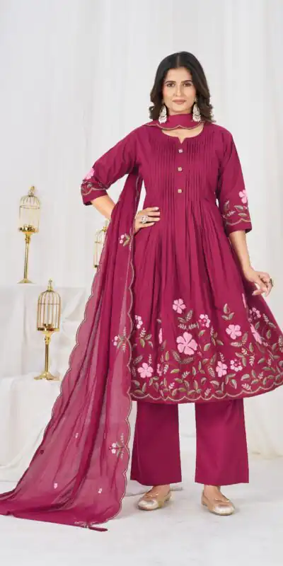DIVA 159 Pink with Embroidery Work & Cut Work Brown Pure Cotton Salwar Suit . Exclusive Offer ₹2499. Delivery 4-6 Working Days. Shop now. | Jump Suits, Salwar suit, Casual Suits, Creative suits, Designer Suits, Palazzo Suits, Party Wear Suits, Patiala Suits, Straight Suits