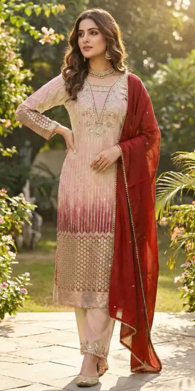 BE 445 Peach in Chinon Lace Work & Embroidery Work Salwar Suit . Affordable Price ₹2049. Delivery 4-6 Working Days. Shop now. | Jump Suits, Salwar suit, Casual Suits, Creative suits, Designer Suits, Palazzo Suits, Party Wear Suits, Patiala Suits, Straight Suits