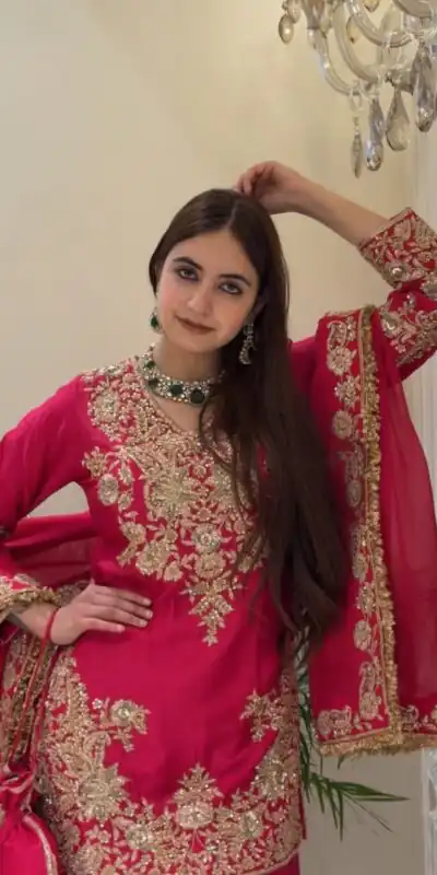 MT 1079 Pink Natural Silk Salwar Suit with Sequins Work & Embroidery Work. Special Price ₹2449. Delivery 4-6 Working Days. Shop now. | Jump Suits, Salwar suit, Casual Suits, Creative suits, Designer Suits, Palazzo Suits, Party Wear Suits, Patiala Suits, Straight Suits
