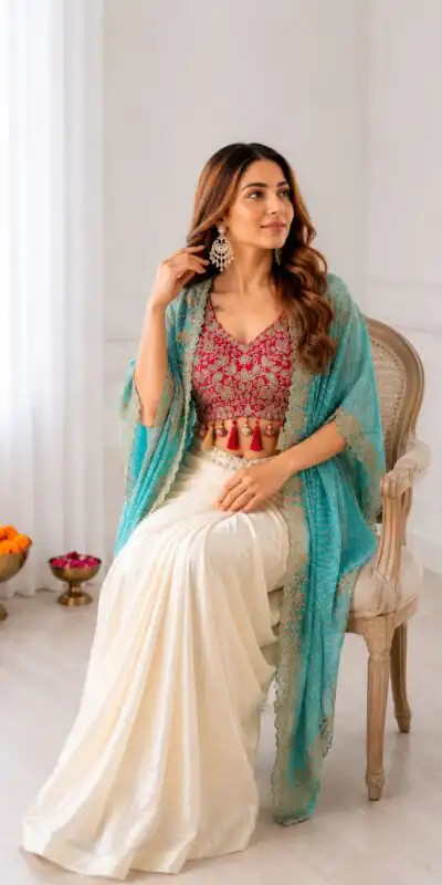 BB 48 Blue Crepe Silk Dhoti Suit Perfect for Wedding, Party, Festival Celebrations, Holi, Pooja – . Introductory Price ₹2099. Delivery 4-6 Working | Jump Suits, Salwar suit, Casual Suits, Creative suits, Designer Suits, Palazzo Suits, Party Wear Suits, Patiala Suits, Straight Suits
