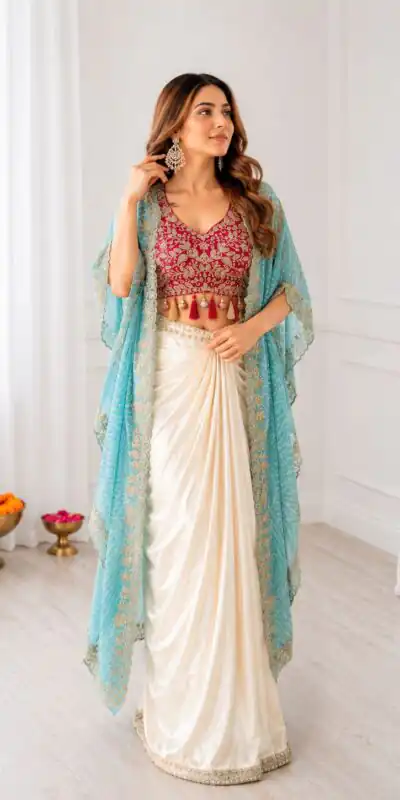 BB 48 Blue Crepe Silk Dhoti Suit Perfect for Wedding, Party, Festival Celebrations, Holi, Pooja – . Introductory Price ₹2099. Delivery 4-6 Working | Jump Suits, Salwar suit, Casual Suits, Creative suits, Designer Suits, Palazzo Suits, Party Wear Suits, Patiala Suits, Straight Suits