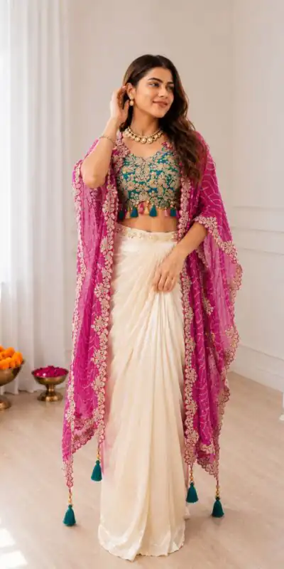 BB 48 Pink Crepe Silk Dhoti Suit Perfect for Wedding, Party, Festival Celebrations, Holi, Pooja – . Introductory Price ₹2099. Delivery 4-6 Working | Jump Suits, Salwar suit, Casual Suits, Creative suits, Designer Suits, Palazzo Suits, Party Wear Suits, Patiala Suits, Straight Suits