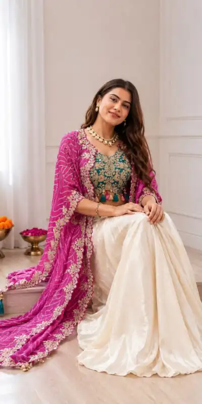 BB 48 Pink Crepe Silk Dhoti Suit Perfect for Wedding, Party, Festival Celebrations, Holi, Pooja – . Introductory Price ₹2099. Delivery 4-6 Working | Jump Suits, Salwar suit, Casual Suits, Creative suits, Designer Suits, Palazzo Suits, Party Wear Suits, Patiala Suits, Straight Suits