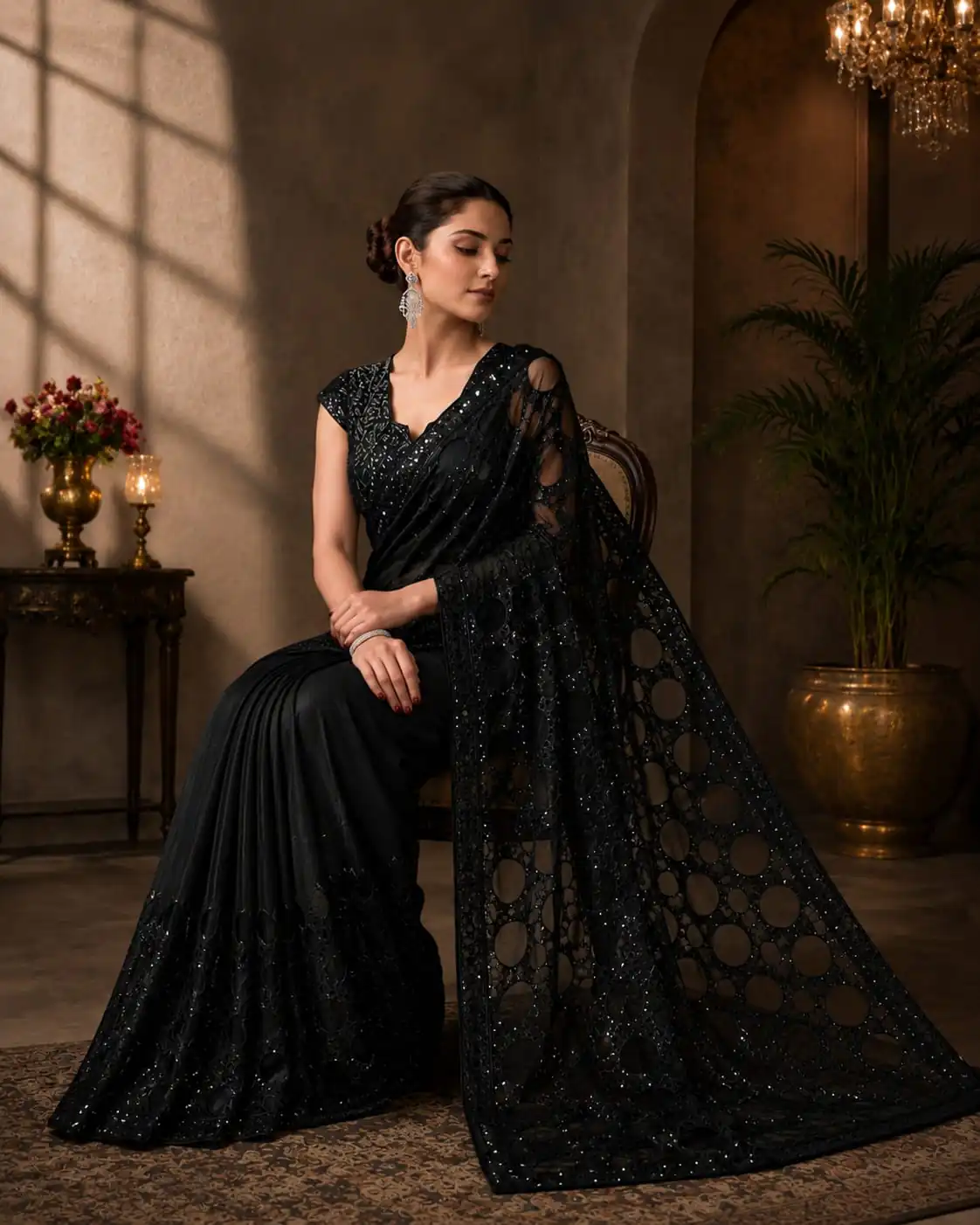 DF 3489 Black Butterfly Net Saree Sequence with Work & Zari Work. Introductory Price ₹1899. Delivery 4-6 Working Days. Shop now. | Sarees, Bollywood Sarees, Creative Sarees, Designer Sarees, Embroidered Sarees, Ethnic Saree, Modern Digital sarees, Party Wear Sarees