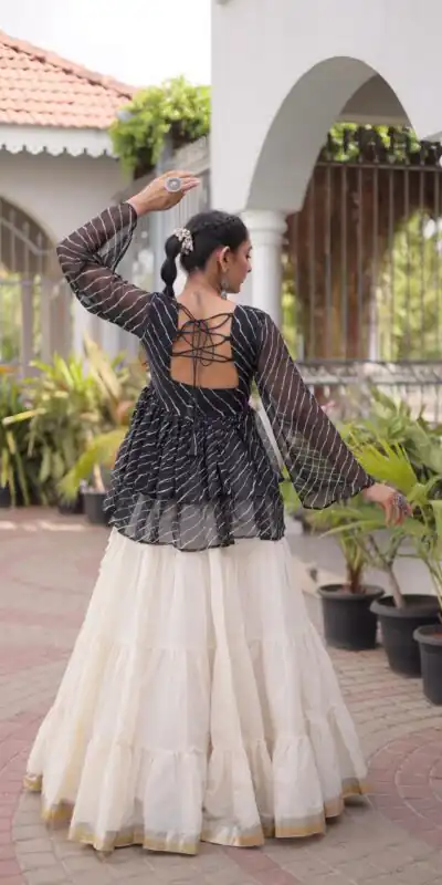 KA 5074 Black Kora Cotton Lehenga Choli erfect for Wedding, Party, Haldi, Traditional Day, Makar Sankranti – . Special Price ₹2849. Delivery 4-6 Working | Lehenga, Bollywood Lehenga, Creative Lehenga, Designer Lehenga, Embroidered Lehenga, Party Wear Lehenga