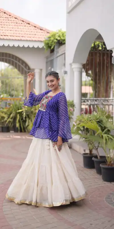 KA 5074 Blue Kora Cotton Lehenga Choli erfect for Wedding, Party, Haldi, Traditional Day, Makar Sankranti – . Special Price ₹2849. Delivery 4-6 Working | Lehenga, Bollywood Lehenga, Creative Lehenga, Designer Lehenga, Embroidered Lehenga, Party Wear Lehenga