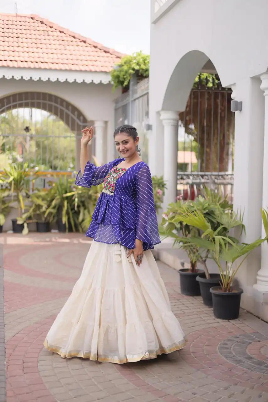 KA 5074 Blue Kora Cotton Lehenga Choli erfect for Wedding, Party, Haldi, Traditional Day, Makar Sankranti – . Special Price ₹2849. Delivery 4-6 Working | Lehenga, Bollywood Lehenga, Creative Lehenga, Designer Lehenga, Embroidered Lehenga, Party Wear Lehenga