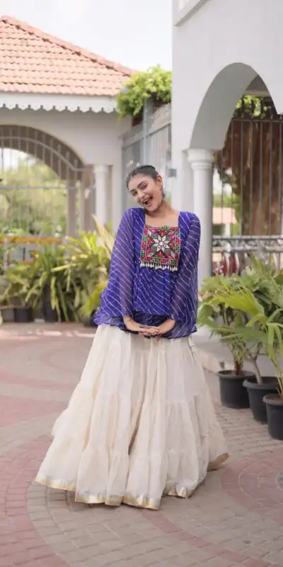 KA 5074 Blue Kora Cotton Lehenga Choli erfect for Wedding, Party, Haldi, Traditional Day, Makar Sankranti – . Special Price ₹2849. Delivery 4-6 Working | Lehenga, Bollywood Lehenga, Creative Lehenga, Designer Lehenga, Embroidered Lehenga, Party Wear Lehenga