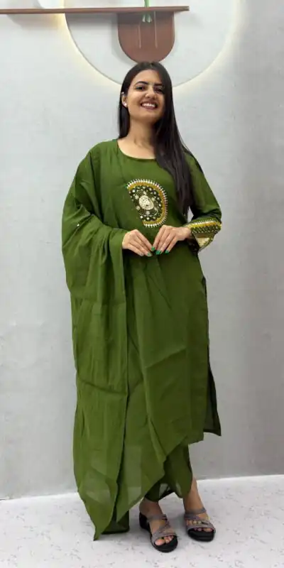 PC 598 Green Roman Silk Salwar Suit with Sequins Work & Embroidery Work. Available at ₹2099 only. Delivery 4-6 Working Days. Shop now. | Jump Suits, Salwar suit, Casual Suits, Creative suits, Designer Suits, Palazzo Suits, Party Wear Suits, Patiala Suits, Straight Suits