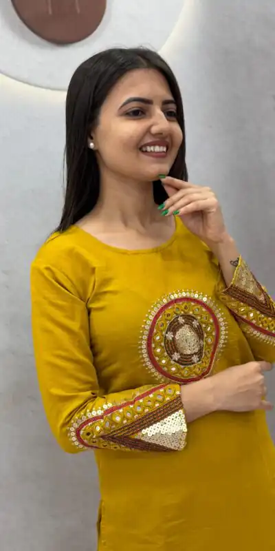 PC 598 Mustered Roman Silk Salwar Suit with Sequins Work & Embroidery Work. Available at ₹2099 only. Delivery 4-6 Working Days. Shop now. | Jump Suits, Salwar suit, Casual Suits, Creative suits, Designer Suits, Palazzo Suits, Party Wear Suits, Patiala Suits, Straight Suits