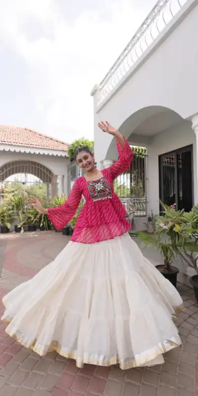 KA 5074 Pink Kora Cotton Lehenga Choli erfect for Wedding, Party, Haldi, Traditional Day, Makar Sankranti – . Special Price ₹2849. Delivery 4-6 Working | Lehenga, Bollywood Lehenga, Creative Lehenga, Designer Lehenga, Embroidered Lehenga, Party Wear Lehenga