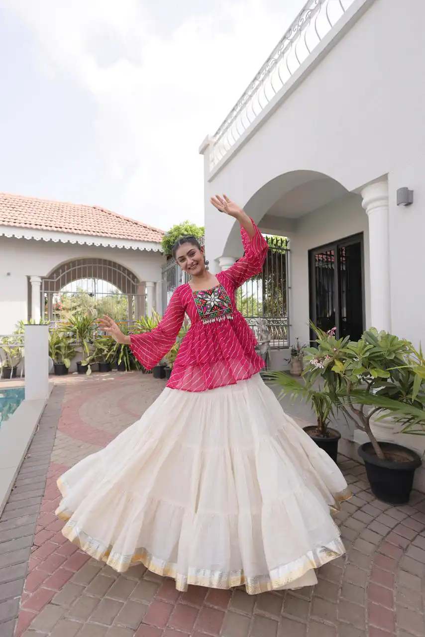 KA 5074 Pink Kora Cotton Lehenga Choli erfect for Wedding, Party, Haldi, Traditional Day, Makar Sankranti – . Special Price ₹2849. Delivery 4-6 Working | Lehenga, Bollywood Lehenga, Creative Lehenga, Designer Lehenga, Embroidered Lehenga, Party Wear Lehenga