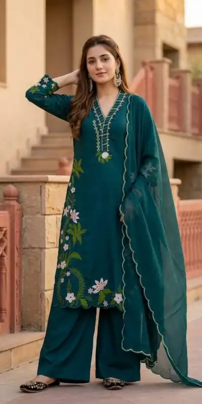 ST 249 Teal Roman Silk Salwar Suit with Sequins Work & Embroidery Work. Available at ₹2099 only. Delivery 4-6 Working Days. Shop now. | Jump Suits, Salwar suit, Casual Suits, Creative suits, Designer Suits, Palazzo Suits, Party Wear Suits, Patiala Suits, Straight Suits