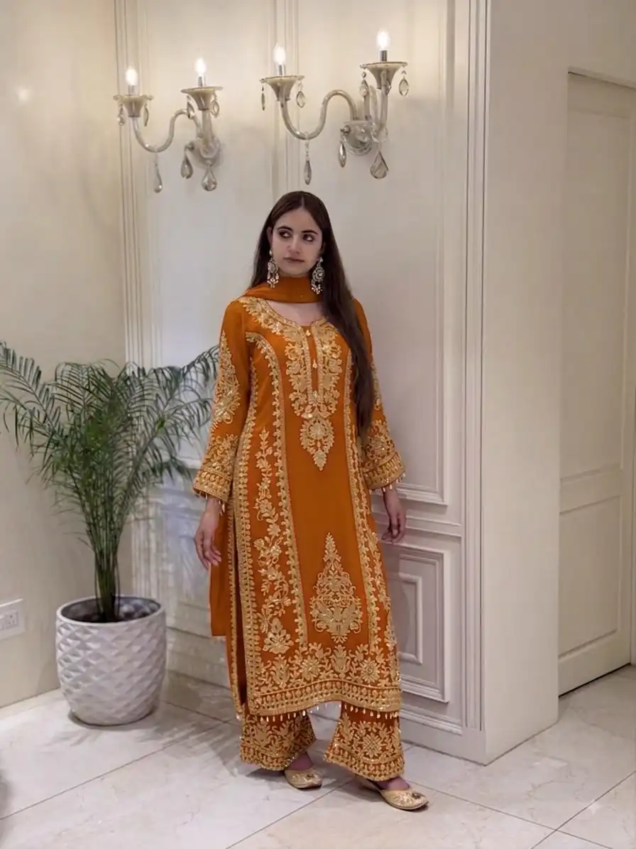 SRK 5365 Mastered Faux Georgette Salwar Suit erfect for Wedding, Party, Mehendi, Pongal, Reception – . Available at ₹2449 only. Delivery 4-6 Working Days | Jump Suits, Salwar suit, Casual Suits, Creative suits, Designer Suits, Palazzo Suits, Party Wear Suits, Patiala Suits, Straight Suits