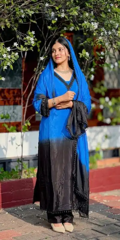 SR 1710 Blue French Crep Silk Salwar Suit Perfect for Wedding, Party, Engagement, Baisakhi, Pongal – . Special Price ₹2149. Delivery 4-6 Working Days | Jump Suits, Salwar suit, Casual Suits, Creative suits, Designer Suits, Palazzo Suits, Party Wear Suits, Patiala Suits, Straight Suits