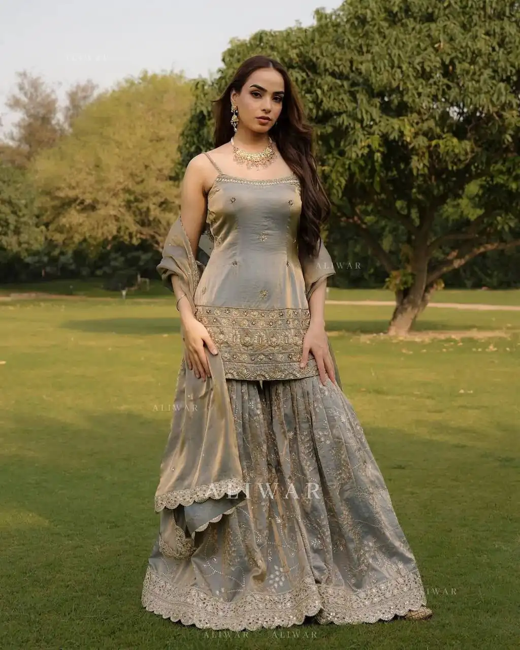 ST 227 Grey in Color Organza Silk Embroidery Work Salwar Suit . Festive Deal ₹2399. Delivery 4-6 Working Days. Online Shop now. | Jump Suits, Salwar suit, Casual Suits, Creative suits, Designer Suits, Palazzo Suits, Party Wear Suits, Patiala Suits, Straight Suits