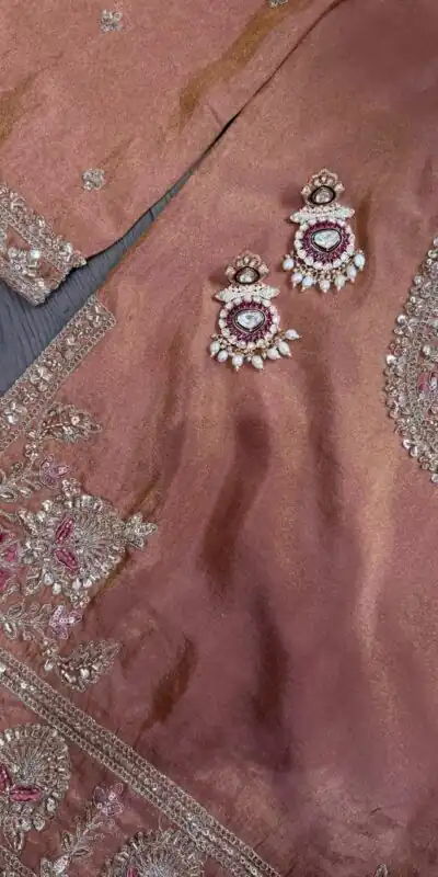 SRK 5367 Peach Embroidery Work & Sequins Work Salwar Suit in Peach Ronald Silk. Get it for ₹2349. Delivery 4-6 Working Days. Shop now. | Jump Suits, Salwar suit, Casual Suits, Creative suits, Designer Suits, Palazzo Suits, Party Wear Suits, Patiala Suits, Straight Suits