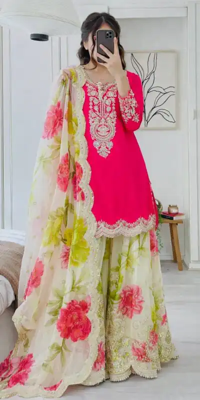 ZC 8011 Pink Chinon Silk Salwar Suit with Embroidery Work & Sequins Work. Get it for ₹2399. Delivery 4-6 Working Days. Shop now. | Jump Suits, Salwar suit, Casual Suits, Creative suits, Designer Suits, Palazzo Suits, Party Wear Suits, Patiala Suits, Straight Suits