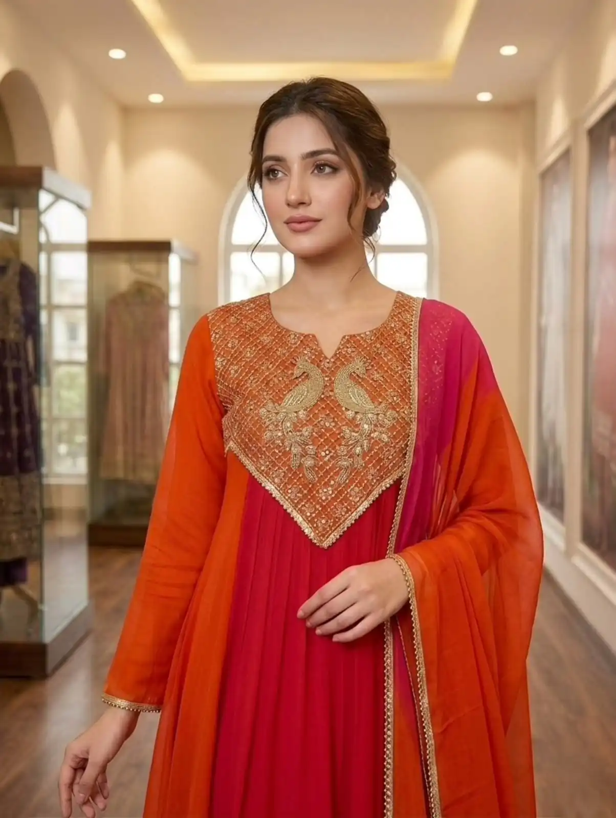 LG 2137 Red Mul Chanderi Salwar Suit with Embroidery Work & Sequins Work. Festive Deal ₹2199. Delivery 4-6 Working Days. Shop nowp | Jump Suits, Salwar suit, Casual Suits, Creative suits, Designer Suits, Palazzo Suits, Party Wear Suits, Patiala Suits, Straight Suits