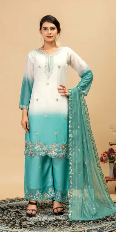 ST 1198 Firozi in Star Georgette Embroidery Work Salwar Suit . Introductory Price ₹2399. Delivery 4-6 Working Days. Shop now. | Jump Suits, Salwar suit, Casual Suits, Creative suits, Designer Suits, Palazzo Suits, Party Wear Suits, Patiala Suits, Straight Suits