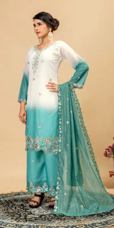 ST 1198 Firozi in Star Georgette Embroidery Work Salwar Suit . Introductory Price ₹2399. Delivery 4-6 Working Days. Shop now. | Jump Suits, Salwar suit, Casual Suits, Creative suits, Designer Suits, Palazzo Suits, Party Wear Suits, Patiala Suits, Straight Suits