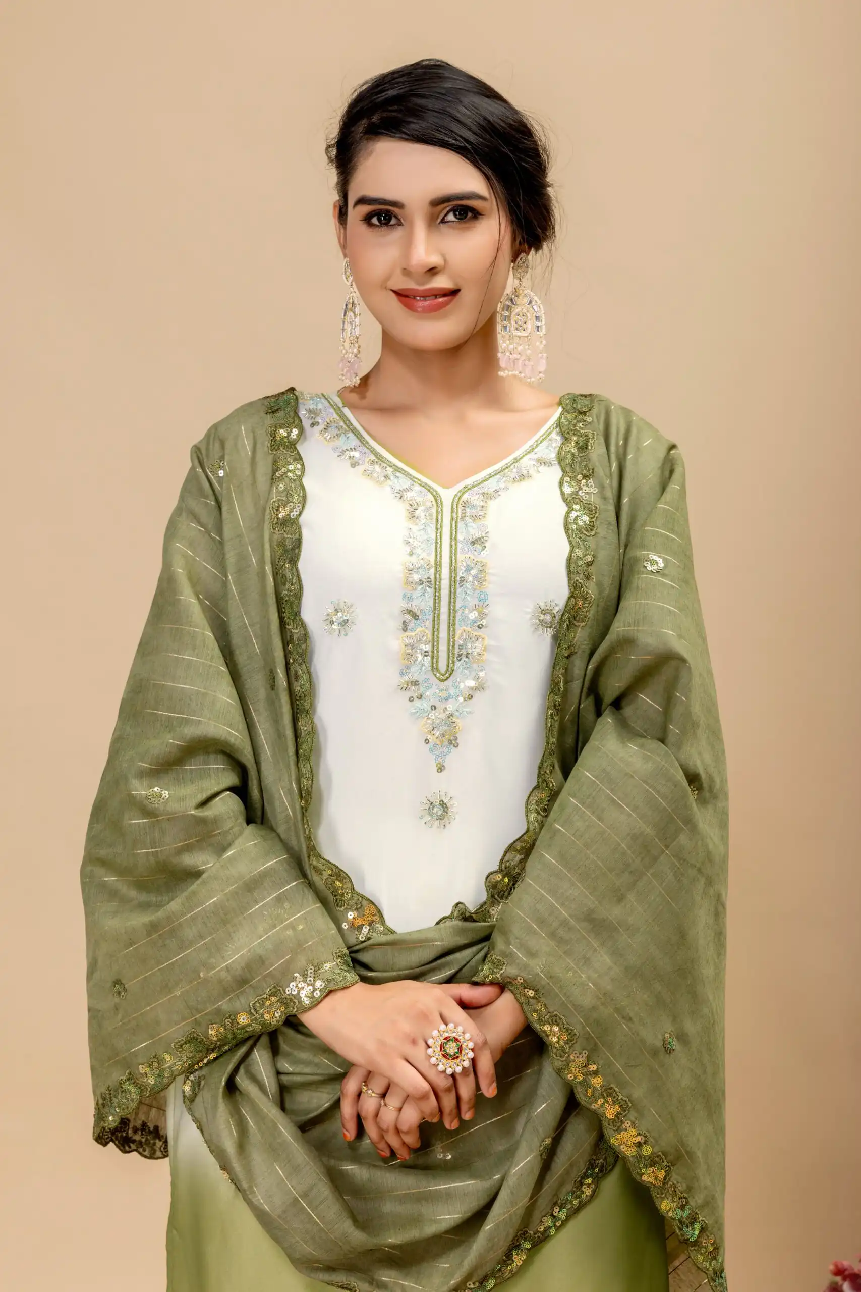 ST 1198 Mehandi  in Star Georgette Embroidery Work Salwar Suit . Introductory Price ₹2399. Delivery 4-6 Working Days. Shop now. | Jump Suits, Salwar suit, Casual Suits, Creative suits, Designer Suits, Palazzo Suits, Party Wear Suits, Patiala Suits, Straight Suits