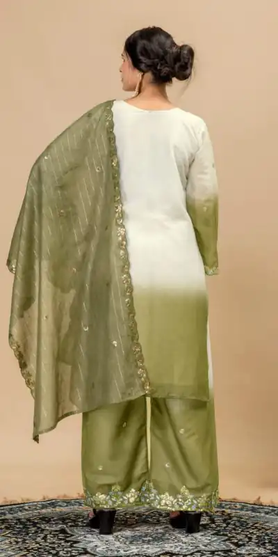 ST 1198 Mehandi  in Star Georgette Embroidery Work Salwar Suit . Introductory Price ₹2399. Delivery 4-6 Working Days. Shop now. | Jump Suits, Salwar suit, Casual Suits, Creative suits, Designer Suits, Palazzo Suits, Party Wear Suits, Patiala Suits, Straight Suits