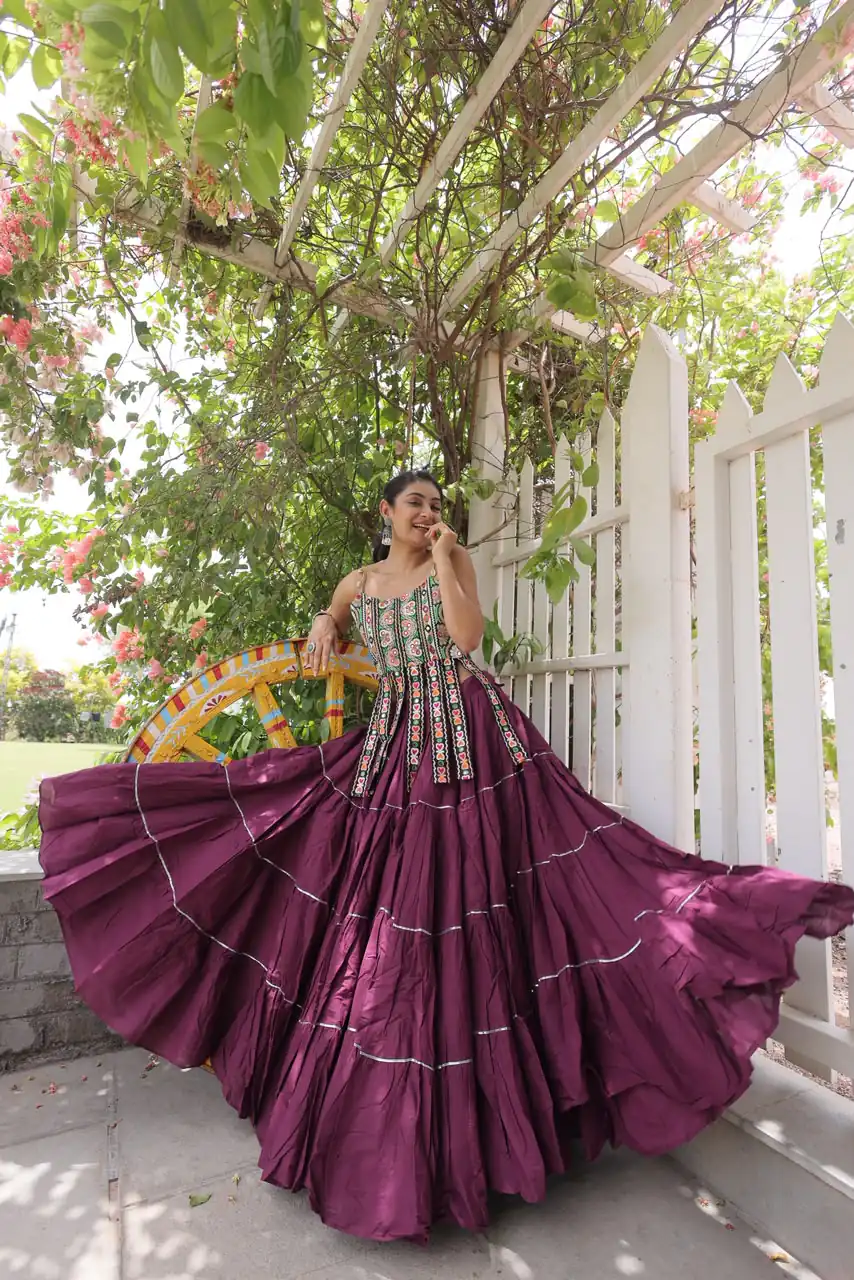 KA 5075 Wine Kora Cotton Lehenga Choli erfect for Wedding, Party, Haldi, Traditional Day, Makar Sankranti – . Special Price ₹2899. Delivery 4-6 Working | Lehenga, Bollywood Lehenga, Creative Lehenga, Designer Lehenga, Embroidered Lehenga, Party Wear Lehenga