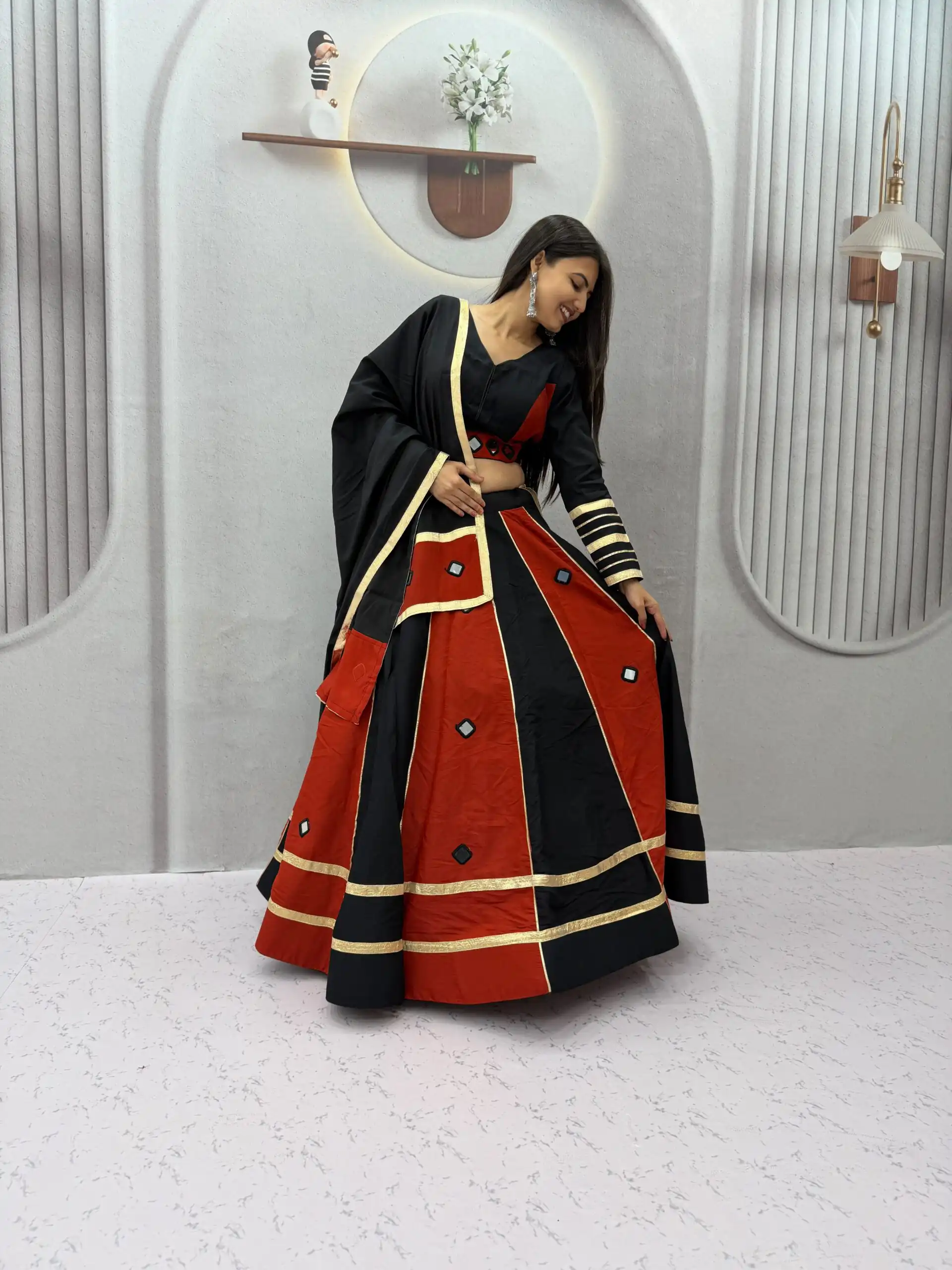 PC 599 Black Roman Silk Lehenga Choli Perfect for Wedding, Party, Eid, Reception, Durga Puja – Available at ₹2899 only. Delivery 4-6 Working Days. Shop now. | Lehenga, Bollywood Lehenga, Creative Lehenga, Designer Lehenga, Embroidered Lehenga, Party Wear Lehenga