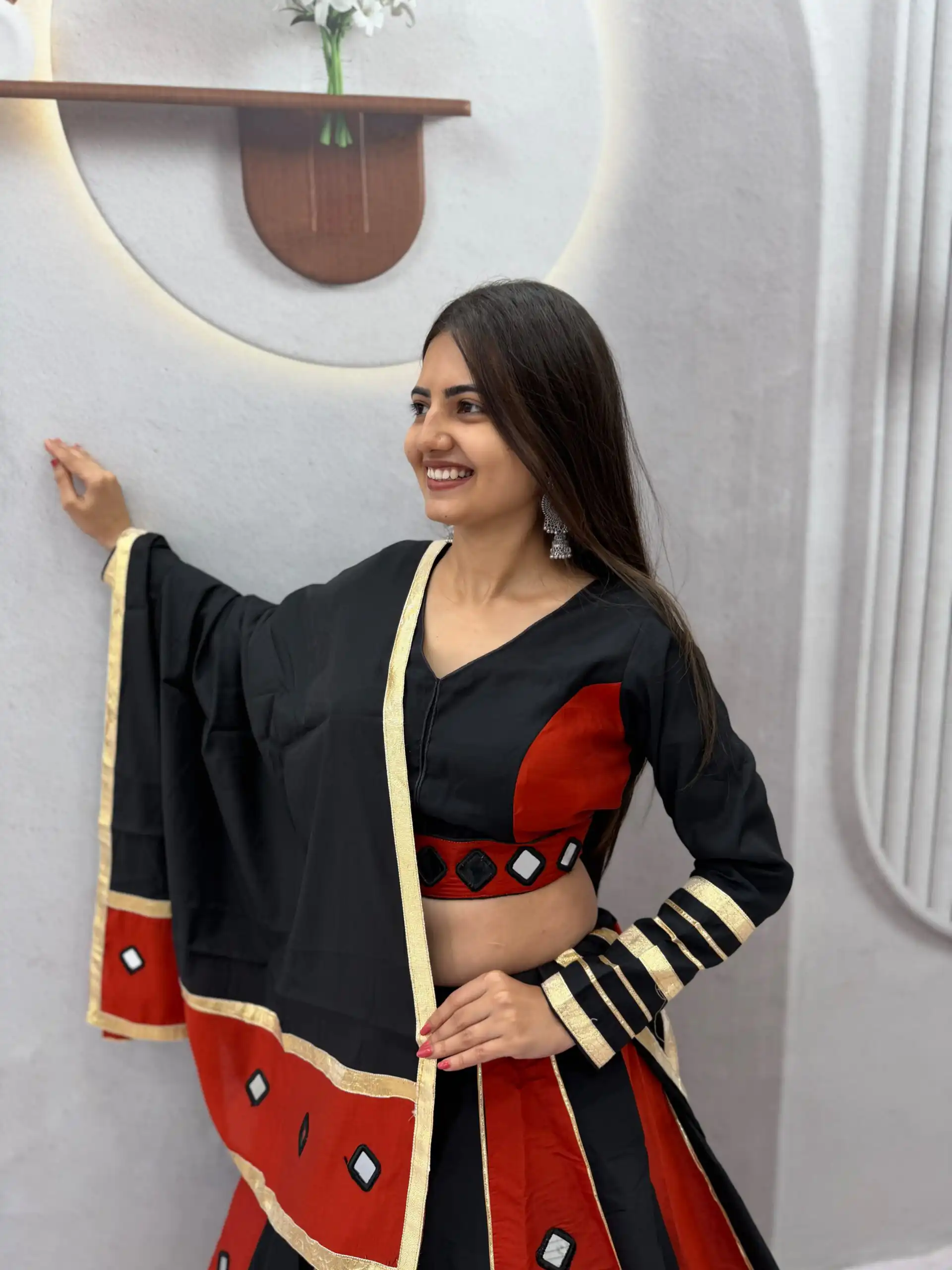 PC 599 Black Roman Silk Lehenga Choli Perfect for Wedding, Party, Eid, Reception, Durga Puja – Available at ₹2899 only. Delivery 4-6 Working Days. Shop now. | Lehenga, Bollywood Lehenga, Creative Lehenga, Designer Lehenga, Embroidered Lehenga, Party Wear Lehenga