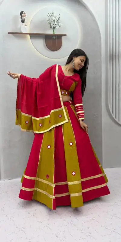 PC 599 Mustered Roman Silk Lehenga Choli Perfect for Wedding, Party, Eid, Reception, Durga Puja Available at ₹2899 only. Delivery 4-6 Working Days. Shop now. | Lehenga, Bollywood Lehenga, Creative Lehenga, Designer Lehenga, Embroidered Lehenga, Party Wear Lehenga