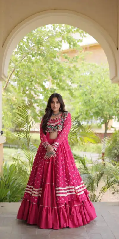 KA 5081 Pink| Faux Georgette Lehenga Choli with Embroidery Work & Lace Work. Special Price ₹3099. Delivery 4-6 Working Days. Shop now. | Lehenga, Bollywood Lehenga, Creative Lehenga, Designer Lehenga, Embroidered Lehenga, Party Wear Lehenga