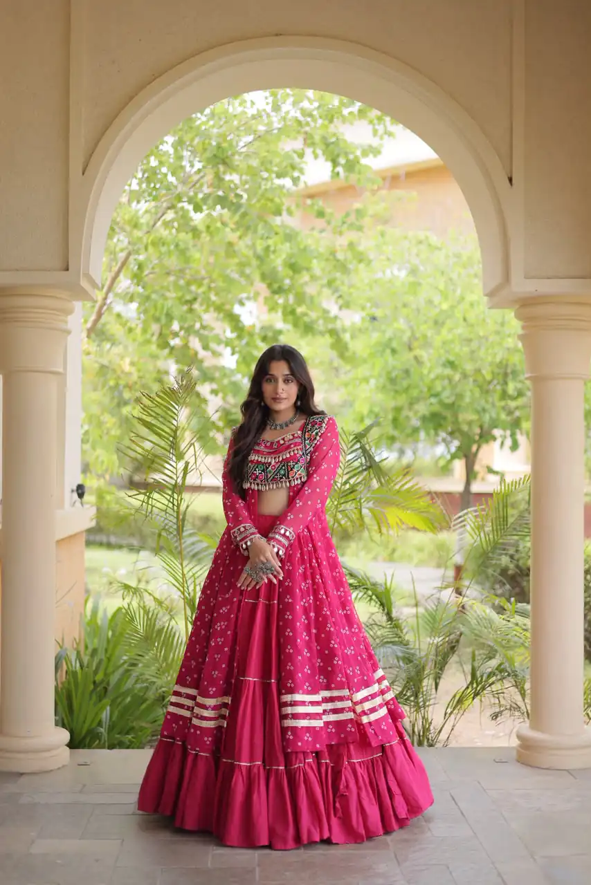 KA 5081 Pink| Faux Georgette Lehenga Choli with Embroidery Work & Lace Work. Special Price ₹3099. Delivery 4-6 Working Days. Shop now. | Lehenga, Bollywood Lehenga, Creative Lehenga, Designer Lehenga, Embroidered Lehenga, Party Wear Lehenga