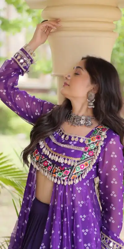 KA 5081 Purple| Faux Georgette Lehenga Choli with Embroidery Work & Lace Work. Special Price ₹3099. Delivery 4-6 Working Days. Shop now. | Lehenga, Bollywood Lehenga, Creative Lehenga, Designer Lehenga, Embroidered Lehenga, Party Wear Lehenga