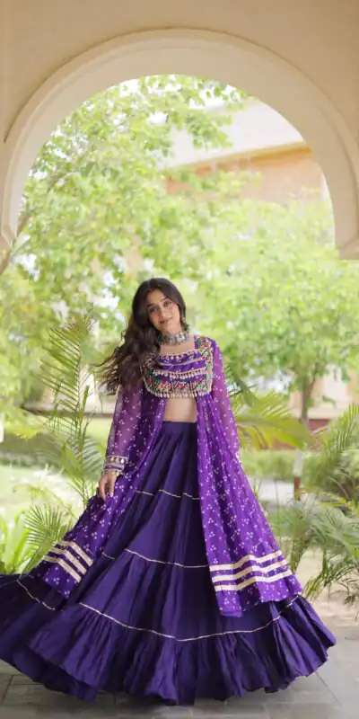 KA 5081 Purple| Faux Georgette Lehenga Choli with Embroidery Work & Lace Work. Special Price ₹3099. Delivery 4-6 Working Days. Shop now. | Lehenga, Bollywood Lehenga, Creative Lehenga, Designer Lehenga, Embroidered Lehenga, Party Wear Lehenga
