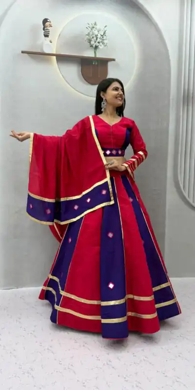 PC 599 Red Roman Silk Lehenga Choli Perfect for Wedding, Party, Eid, Reception, Durga Puja – . Available at ₹2899 only. Delivery 4-6 Working Days. Shop now. | Lehenga, Bollywood Lehenga, Creative Lehenga, Designer Lehenga, Embroidered Lehenga, Party Wear Lehenga