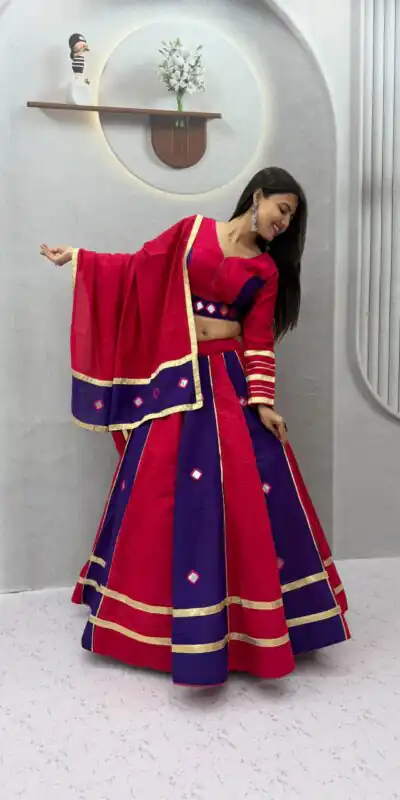 PC 599 Red Roman Silk Lehenga Choli Perfect for Wedding, Party, Eid, Reception, Durga Puja – . Available at ₹2899 only. Delivery 4-6 Working Days. Shop now. | Lehenga, Bollywood Lehenga, Creative Lehenga, Designer Lehenga, Embroidered Lehenga, Party Wear Lehenga