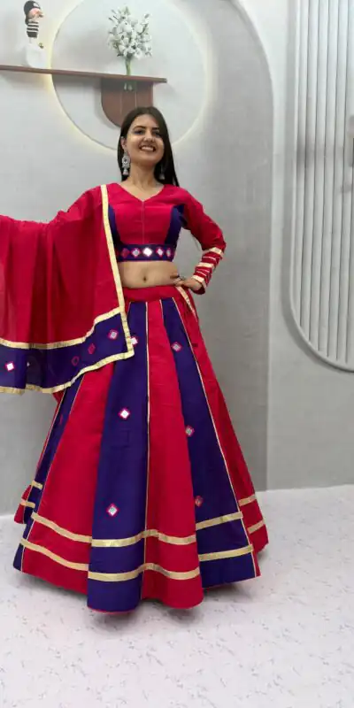 PC 599 Red Roman Silk Lehenga Choli Perfect for Wedding, Party, Eid, Reception, Durga Puja – . Available at ₹2899 only. Delivery 4-6 Working Days. Shop now. | Lehenga, Bollywood Lehenga, Creative Lehenga, Designer Lehenga, Embroidered Lehenga, Party Wear Lehenga