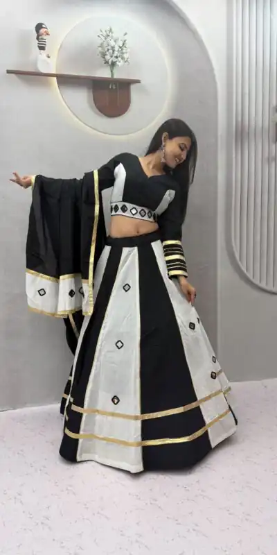 PC 599 White Roman Silk Lehenga Choli Perfect for Wedding, Party, Eid, Reception, Durga Puja Available at ₹2899 only. Delivery 4-6 Working Days. Shop now. | Lehenga, Bollywood Lehenga, Creative Lehenga, Designer Lehenga, Embroidered Lehenga, Party Wear Lehenga
