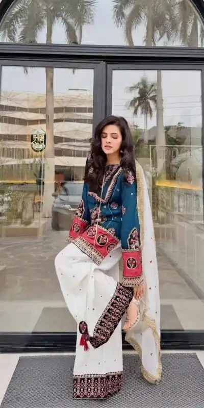 SKF 1731 Blue Color Natural Crep Salwar Suit with Embroidery Work. Wedding, Party, Festive, Best Price ₹2149. Delivery 4-6 Working Days. Shop now. | Jump Suits, Salwar suit, Casual Suits, Creative suits, Designer Suits, Palazzo Suits, Party Wear Suits, Patiala Suits, Straight Suits